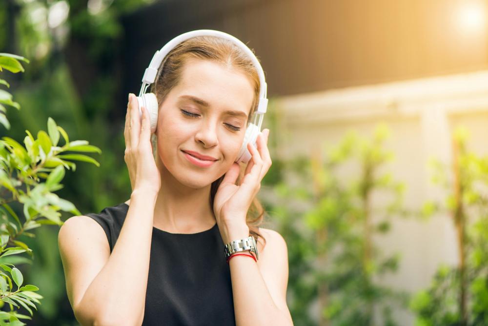 listening music